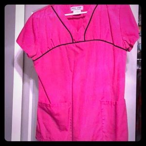 Pink scrub top